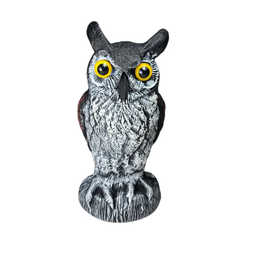 Baby Scarecrow Owl, 10.6", Great Horned Owlet Decoy Bird Deterrent, by Dalen Products - Image 6