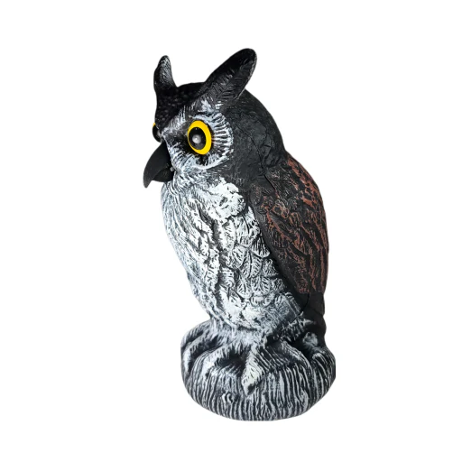 Baby Scarecrow Owl, 10.6", Great Horned Owlet Decoy Bird Deterrent, by Dalen Products - Image 7