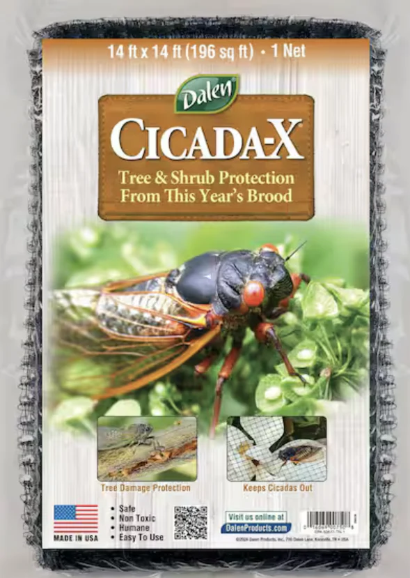 Cicada-X Protective Netting, 14ft x 14ft, Tree & Shrub Cicada Barrier for 2025 Brood, by Dalen Products - Image 3