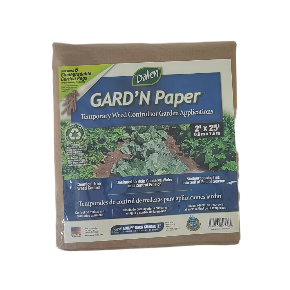 GARD'N Paper Sheet Weed Block, 2ft x 25ft, Biodegradable Ink-Free Soil Guard, by Dalen Products - Image 6