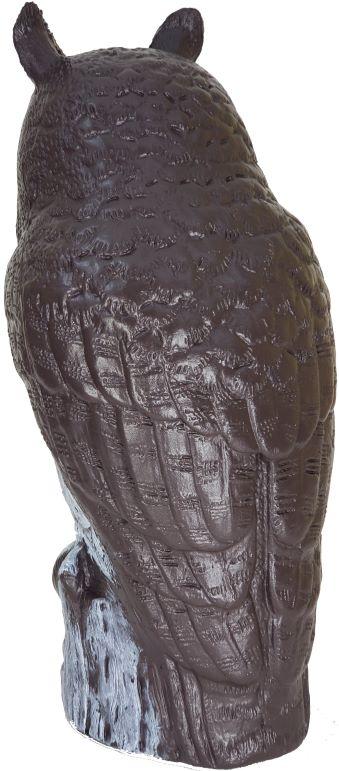 Great Horned Owl Decoy, 16", Lifelike Hand-Painted Stationary Scarecrow Bird, by Dalen Products - Image 11