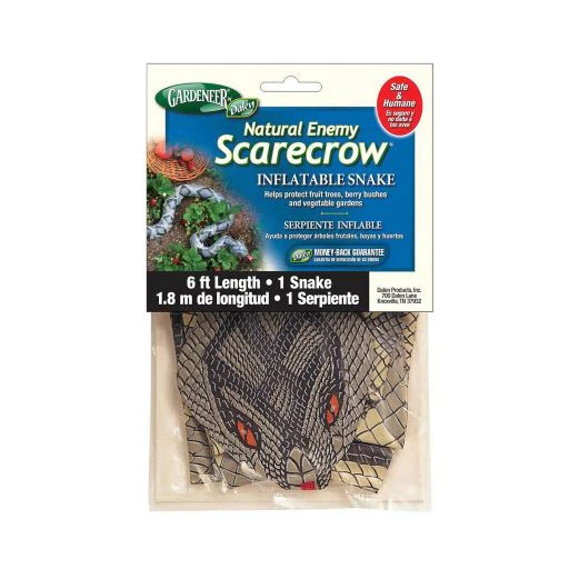 Inflatable Diamondback Snake Decoy, 6 ft, Realistic Natural Enemy Bird Scarecrow, by Dalen Products