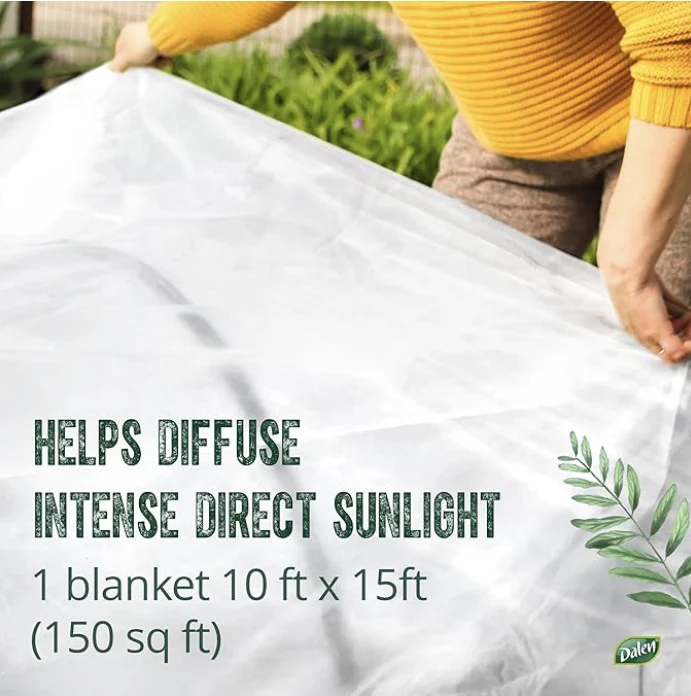 SCORCH GUARD Shade Blanket, 10ft x 15ft, Heat & Sunlight Diffuser for Garden Plants & Tomatoes, by Dalen Products - Image 4
