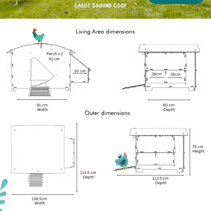 Nestera Chicken Coop House, Durable Backyard Poultry Housing (approx. 2-Week Lead Time), by Nestera - Image 5