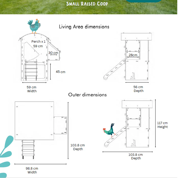 Nestera Chicken Coop House, Durable Backyard Poultry Housing (approx. 2-Week Lead Time), by Nestera - Image 7