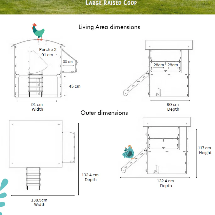 Nestera Chicken Coop House, Durable Backyard Poultry Housing (approx. 2-Week Lead Time), by Nestera - Image 9