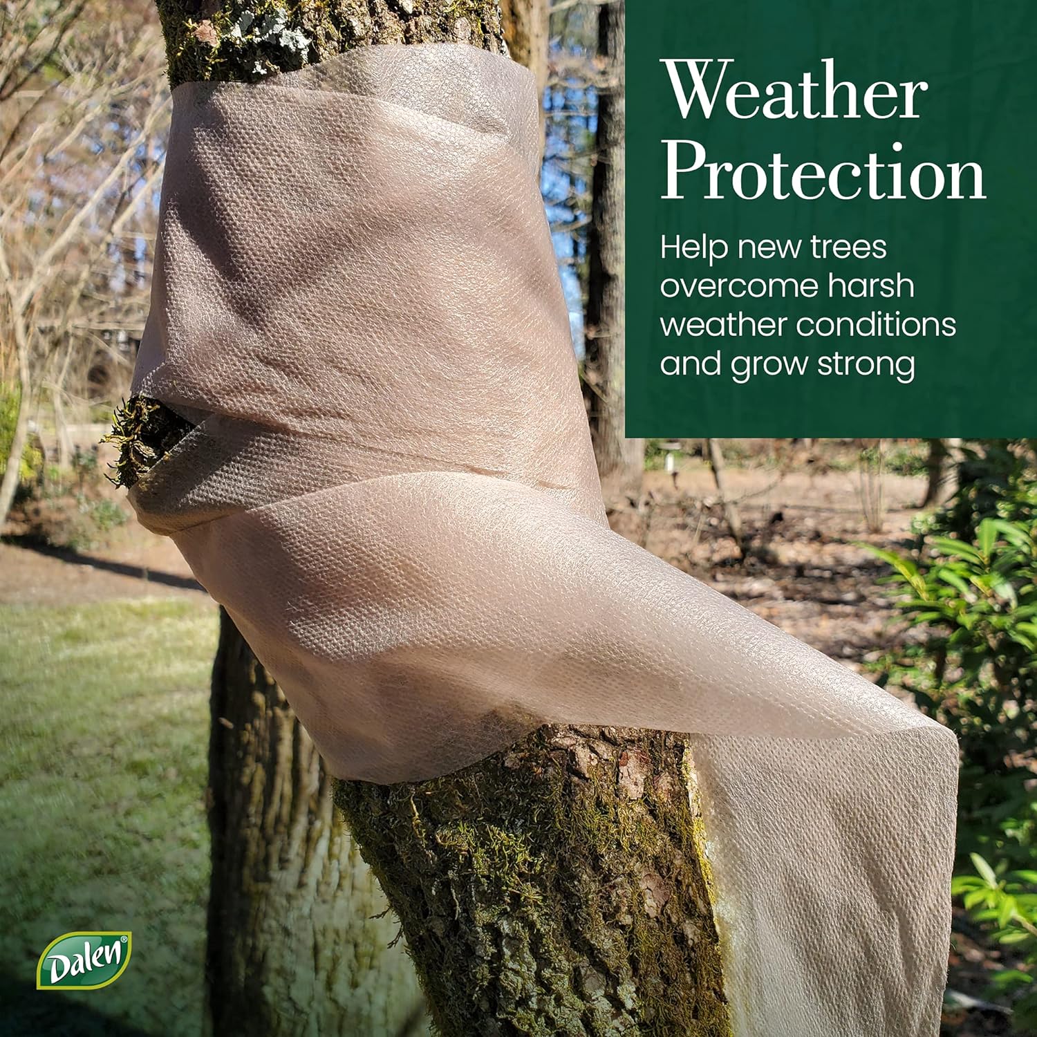 Tree Wrap Protective Gauze, 50 ft, Promotes Tree Growth & Guards Against Insects & Extreme Weather, by Dalen Products - Image 4